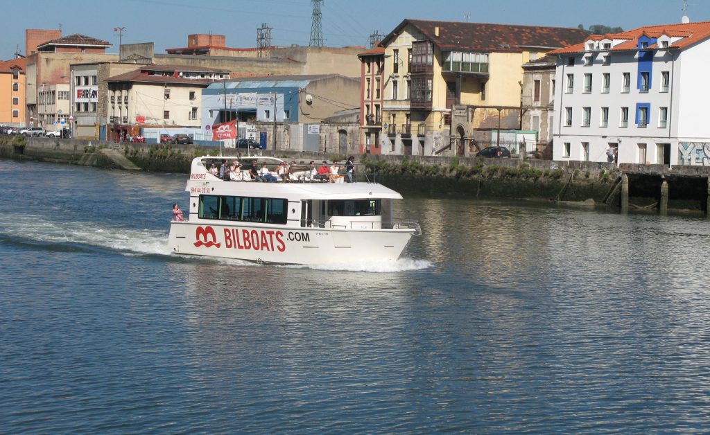 pleasureboat on river