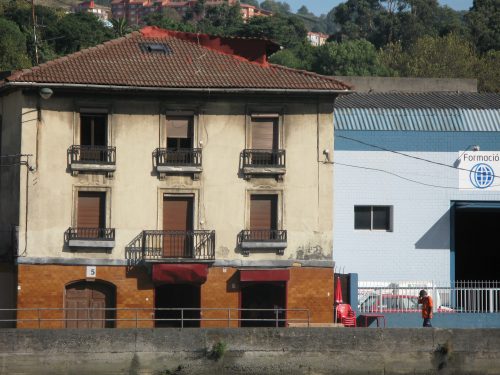 riverside building - soft browns