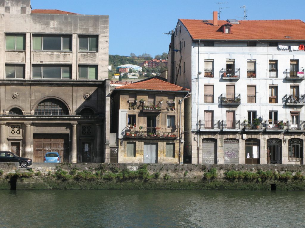 old riverside buildings