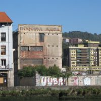 Duqesa Maria - sign on derelict factory
