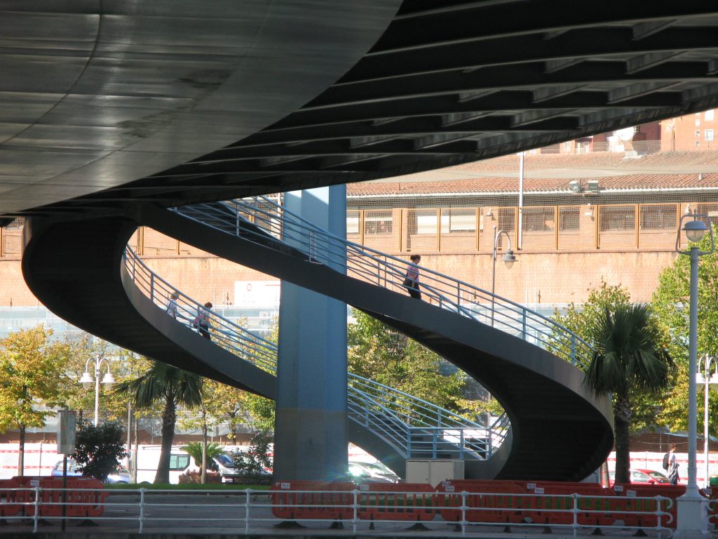 curvy footbridge