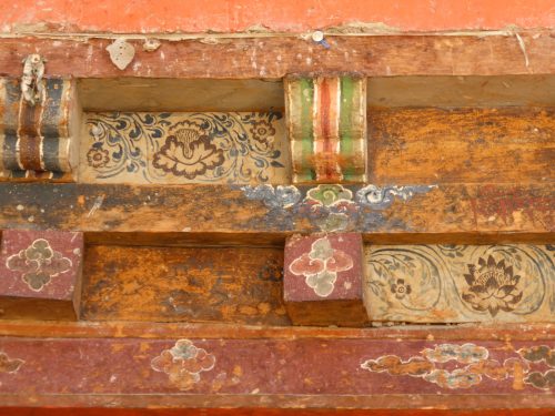 painted lintel - detail