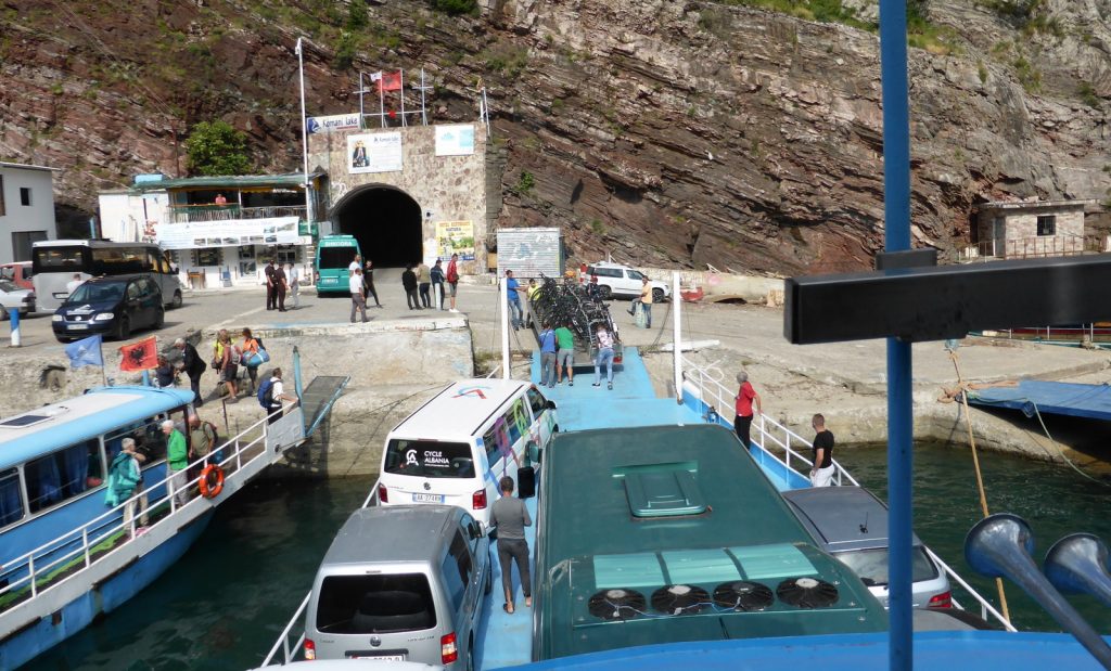 loading the ferry