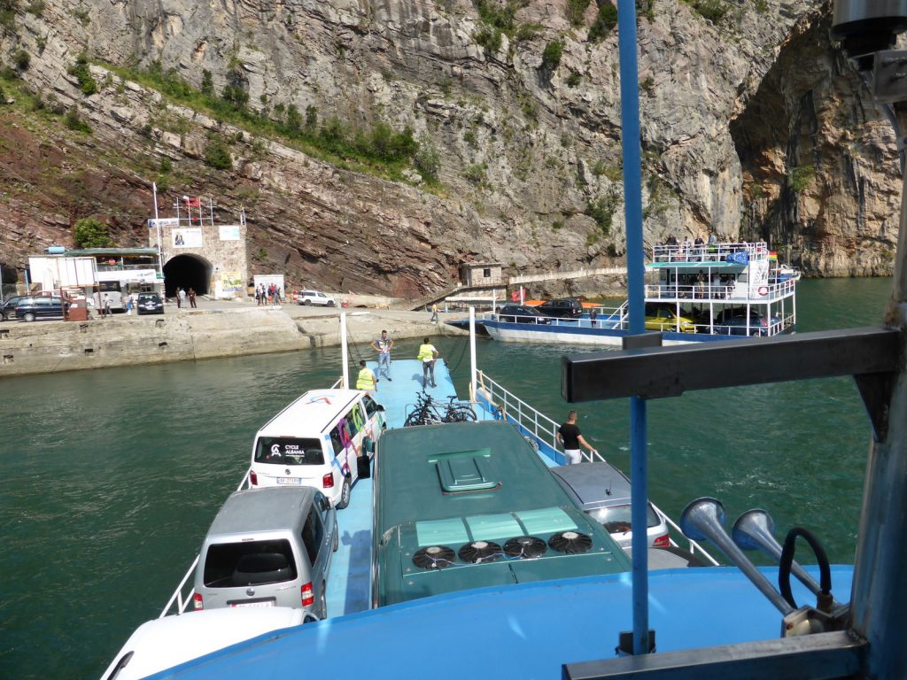 ferry takes off