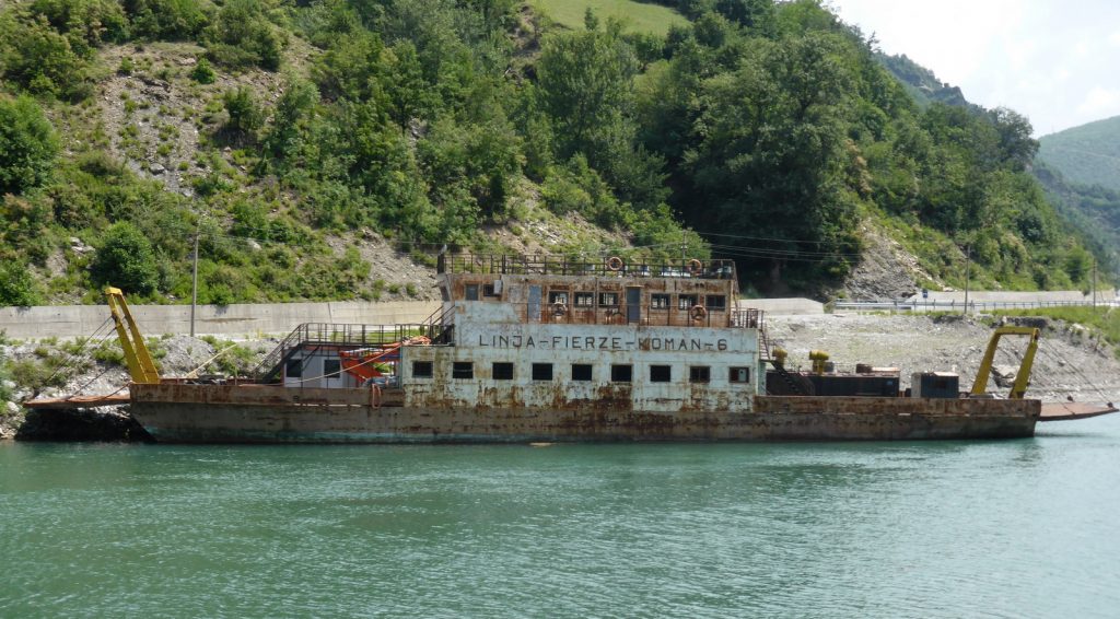 rusty derelict ferry