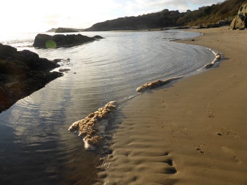 foam on the waterline