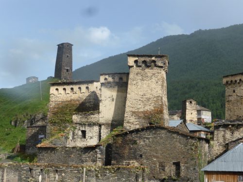 village rooftops