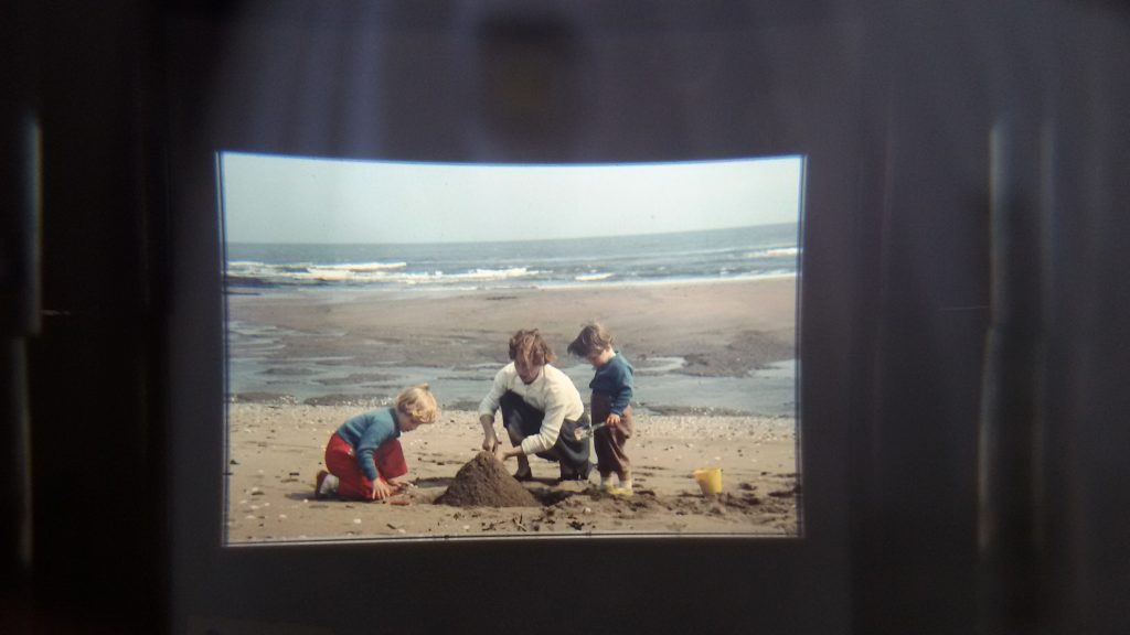 beach picture in black surround