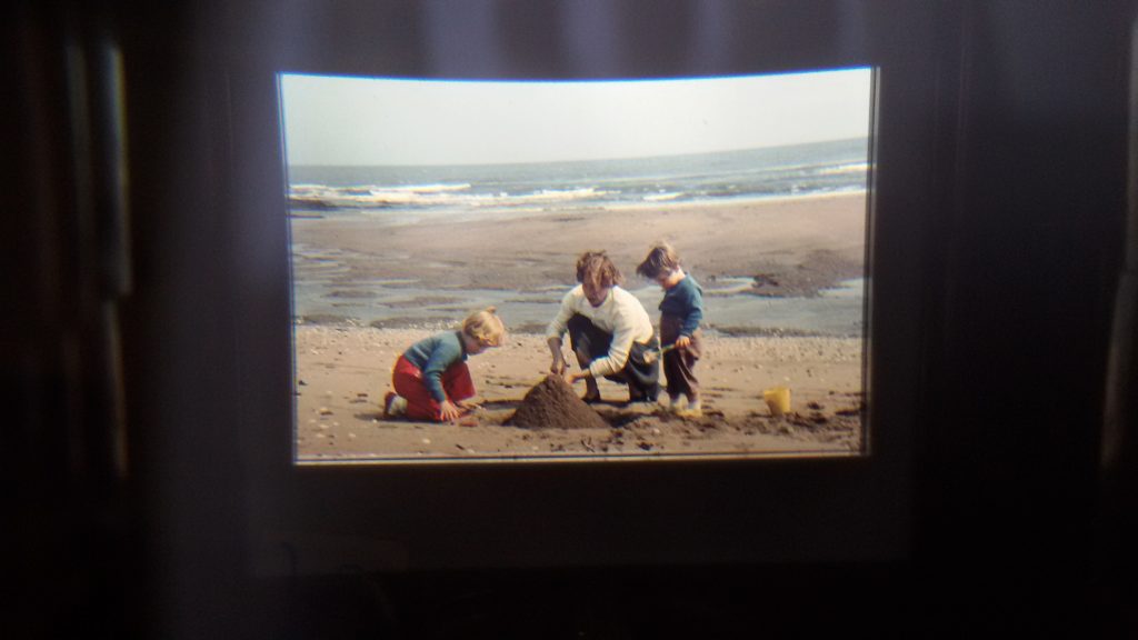 sunny beach picture in black surround