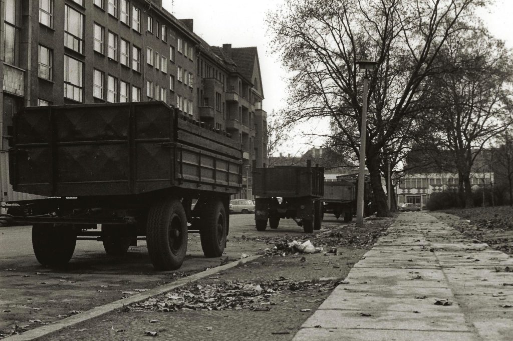 coal trucks by pavement