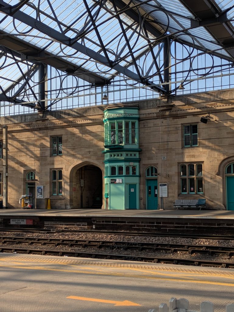 green juliet window on Carlisle station